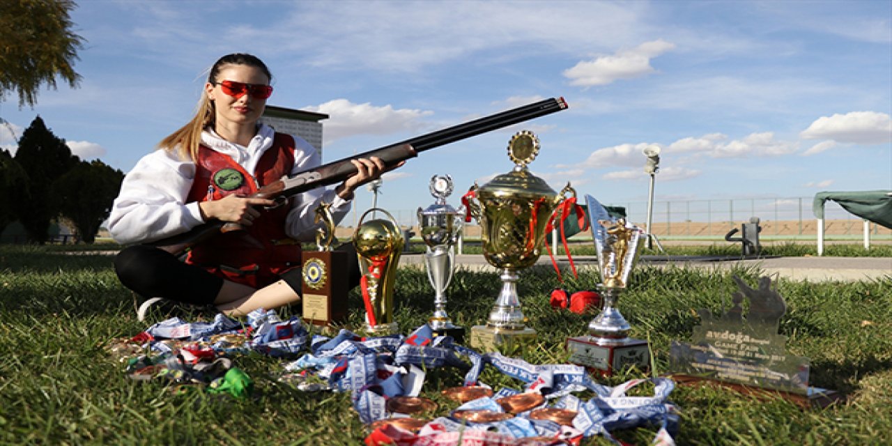 Şampiyon milli atıcı, Konya'da akademik hayatını da başarıyla sürdürüyor