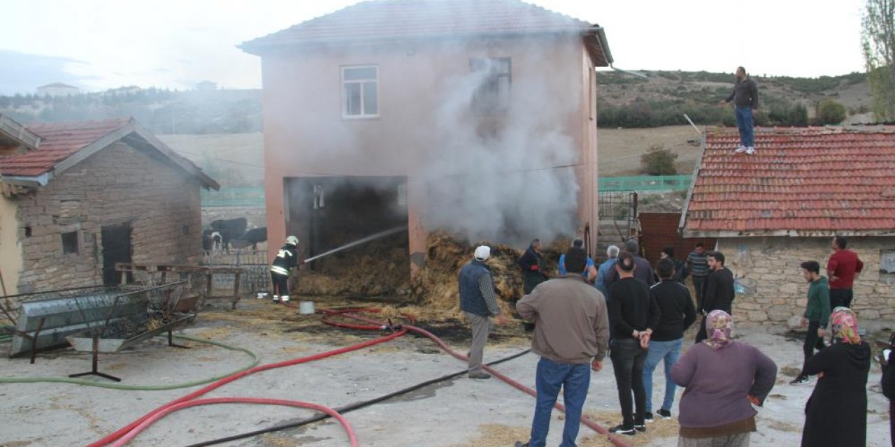 Konya'da bir besihanedeki yangın korku ve paniğe yol açtı