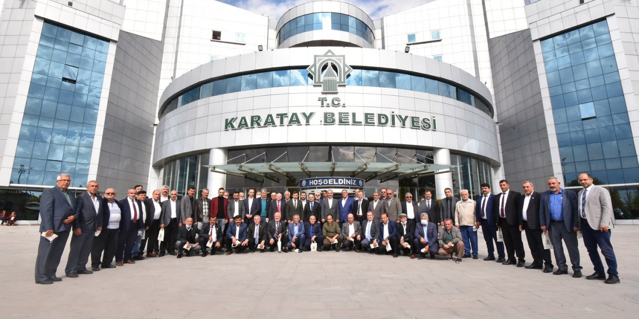 Karatay Belediye Başkanı Kılca, muhtarlarla buluştu