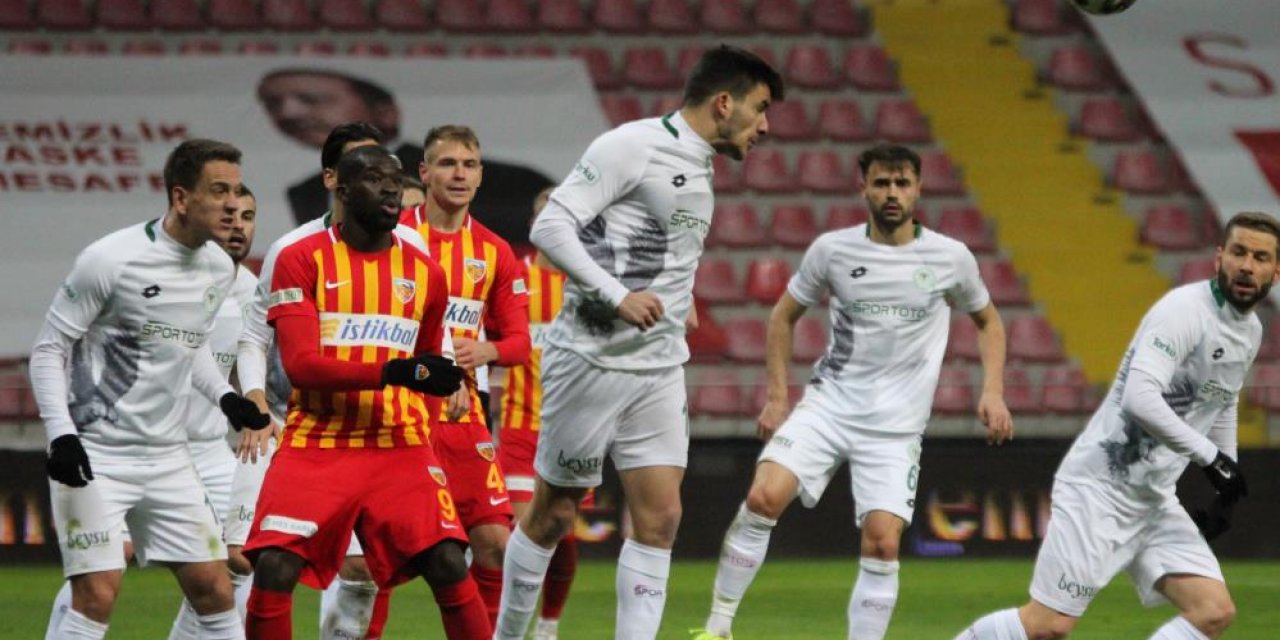 Bugüne kadar oynanan Konyaspor-Kayserispor maçlarının sonuçları