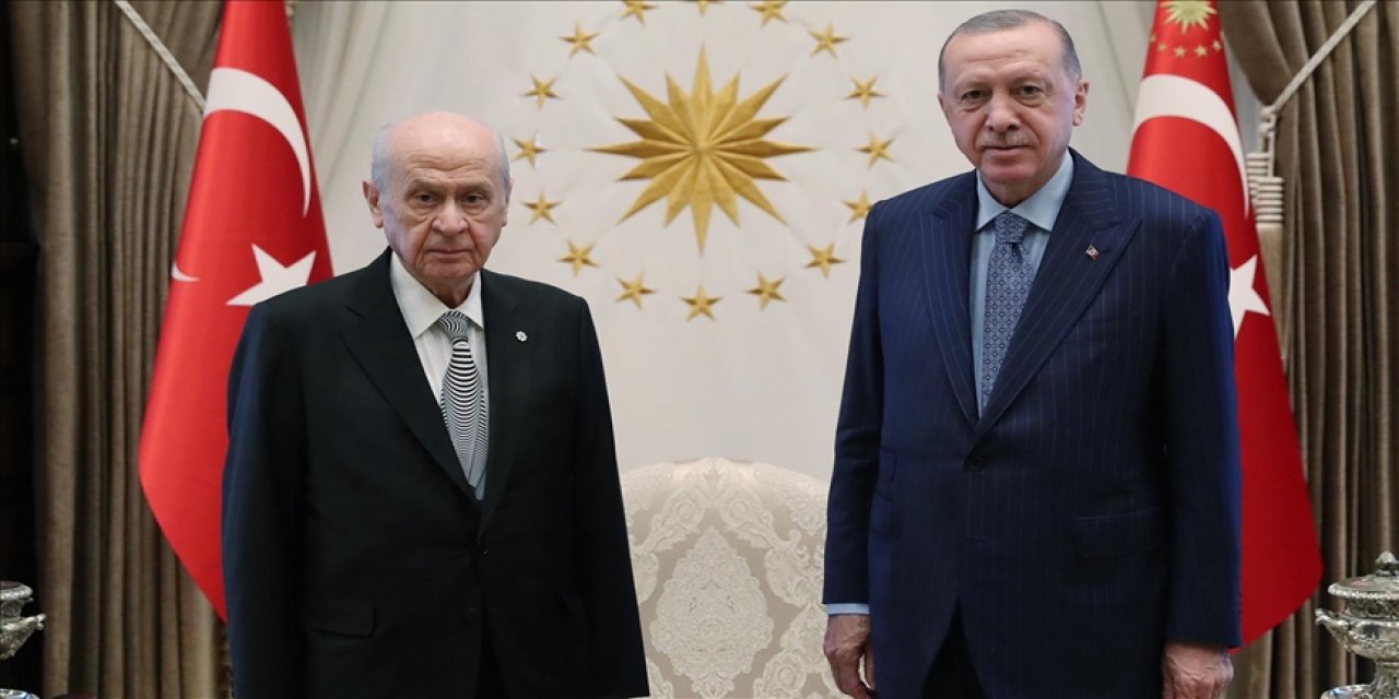 Erdoğan ve Bahçeli'den 1 saatlik görüşme