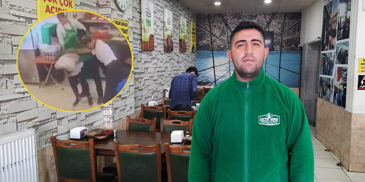 Konya’da soluk borusuna ekmek kaçan müşterisini ölümden döndüren garson konuştu