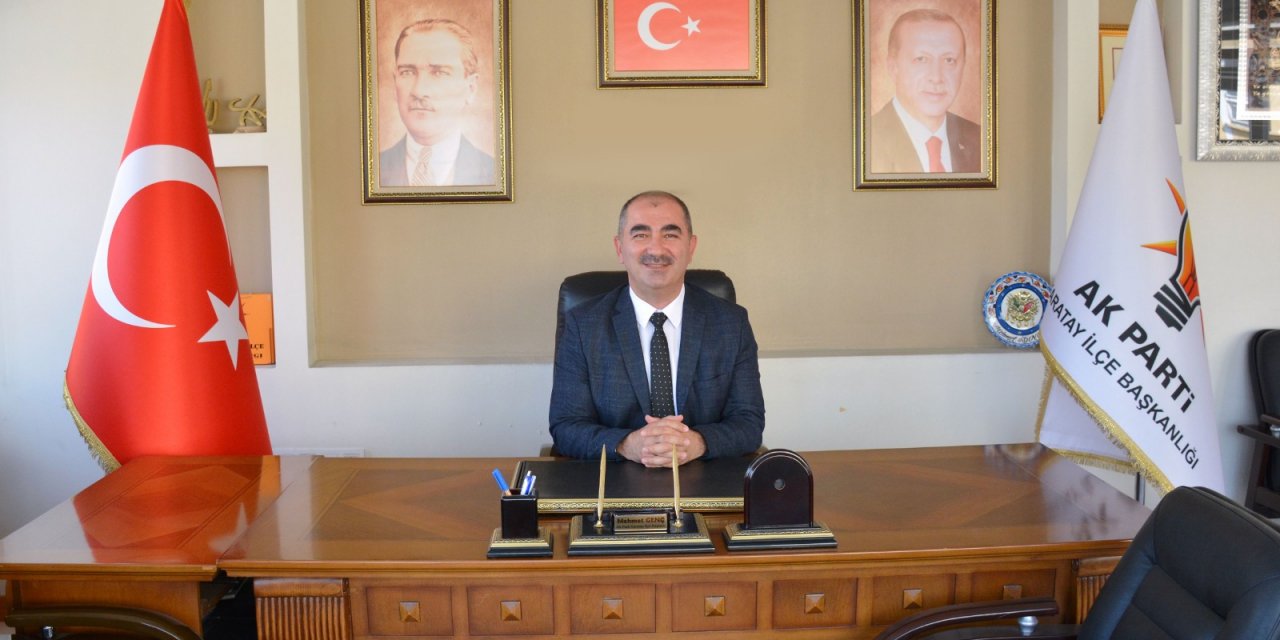 AK Parti Karatay İlçe Başkanı Mehmet Genç’in Cumhuriyet Bayramı mesajı