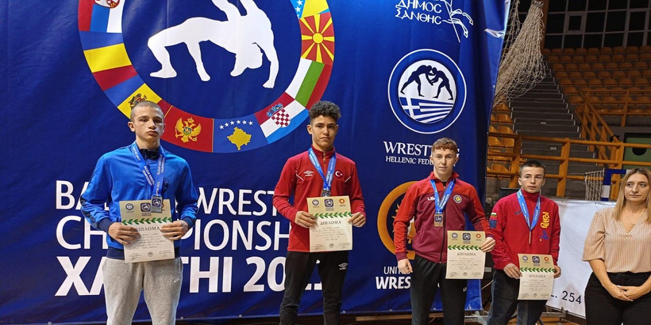 Balkan şampiyonu olan Konyalı milli güreşçi, sözünü tuttu