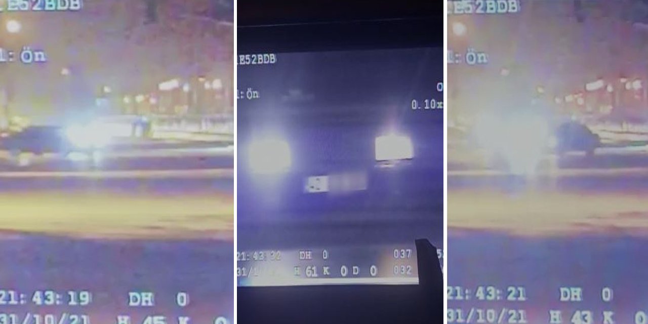 Drift için öyle bir seçti ki, Konya polisi saniyeler içinde yakaladı