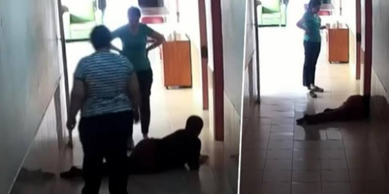 Konya Ereğli’den skandal görüntü! Yere düşen engelliye kimse müdahale etmedi