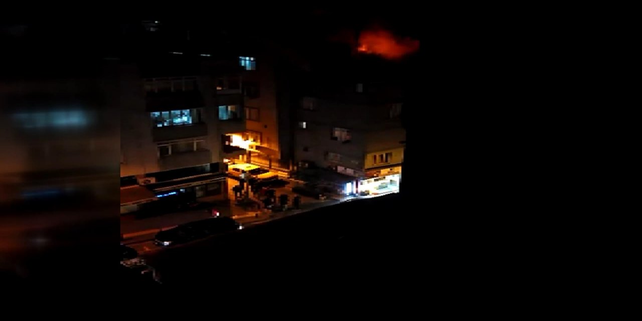 4 katlı binada yangın çıktı, 3 kişi alevlerin arasından aşağı atladı