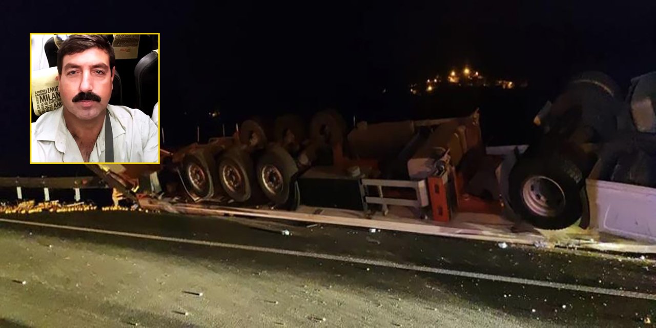 Konya yolundaki kazada hayatını kaybeden TIR şoförü toprağa verildi