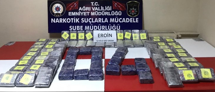 Tırdan 52 kilogram eroin çıktı