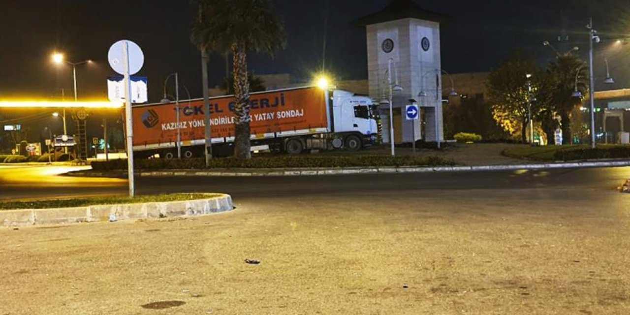 Konya plakalı TIR’ın park ettiği yer şaşkına çevirdi