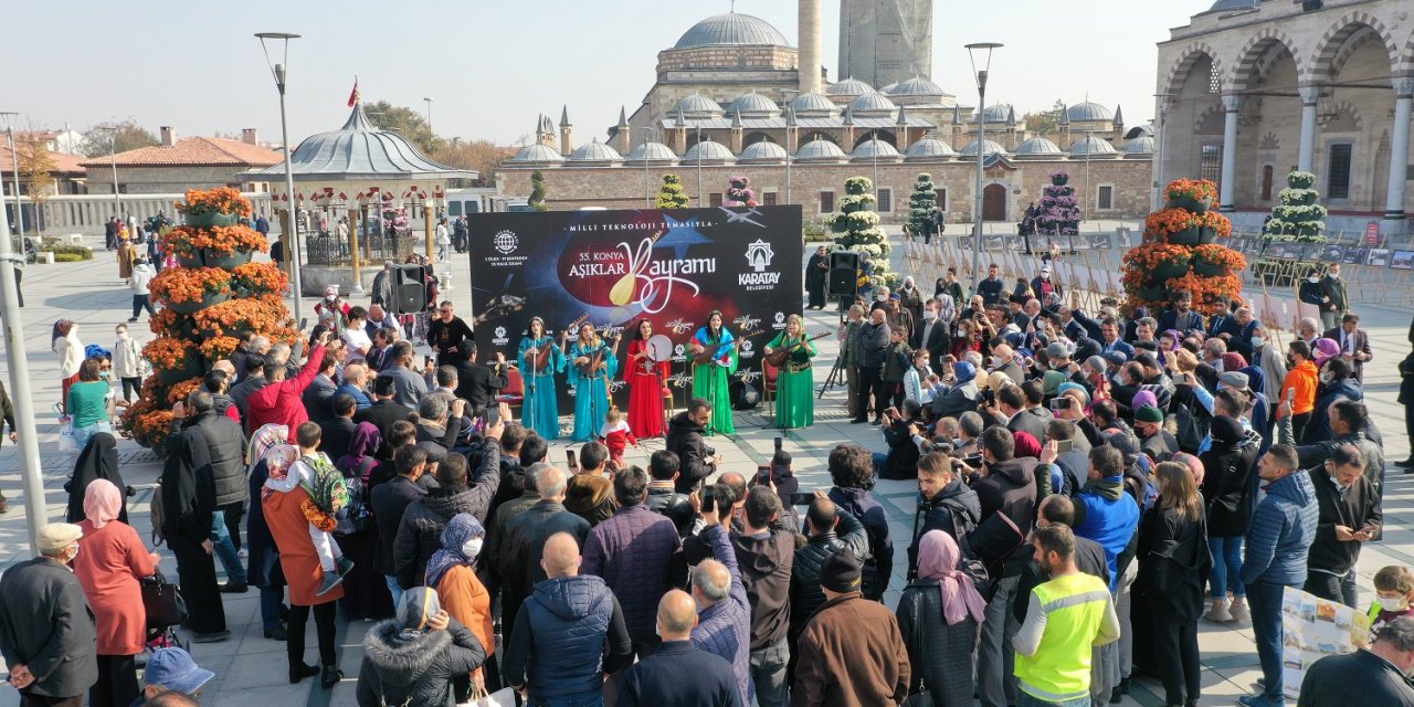 Konya'da 'Milli Teknoloji Hamlesi' temalı 55. Aşıklar Bayramı başladı