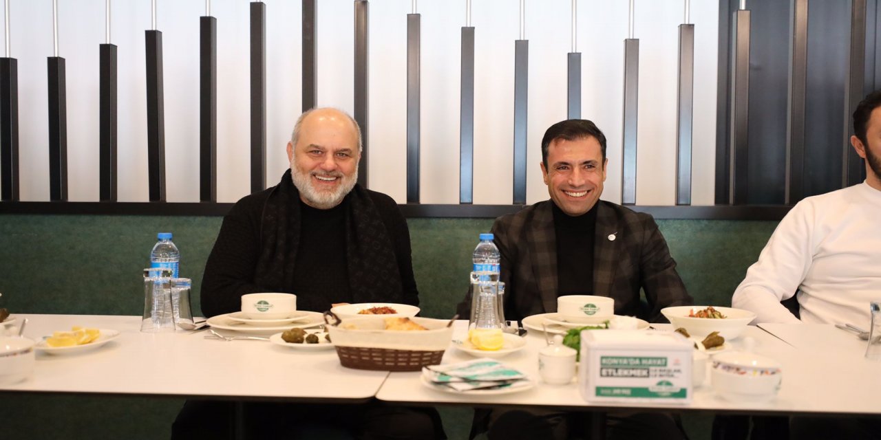 Konyaspor kulübü Çaykur Rizespor'u yemekte ağırladı