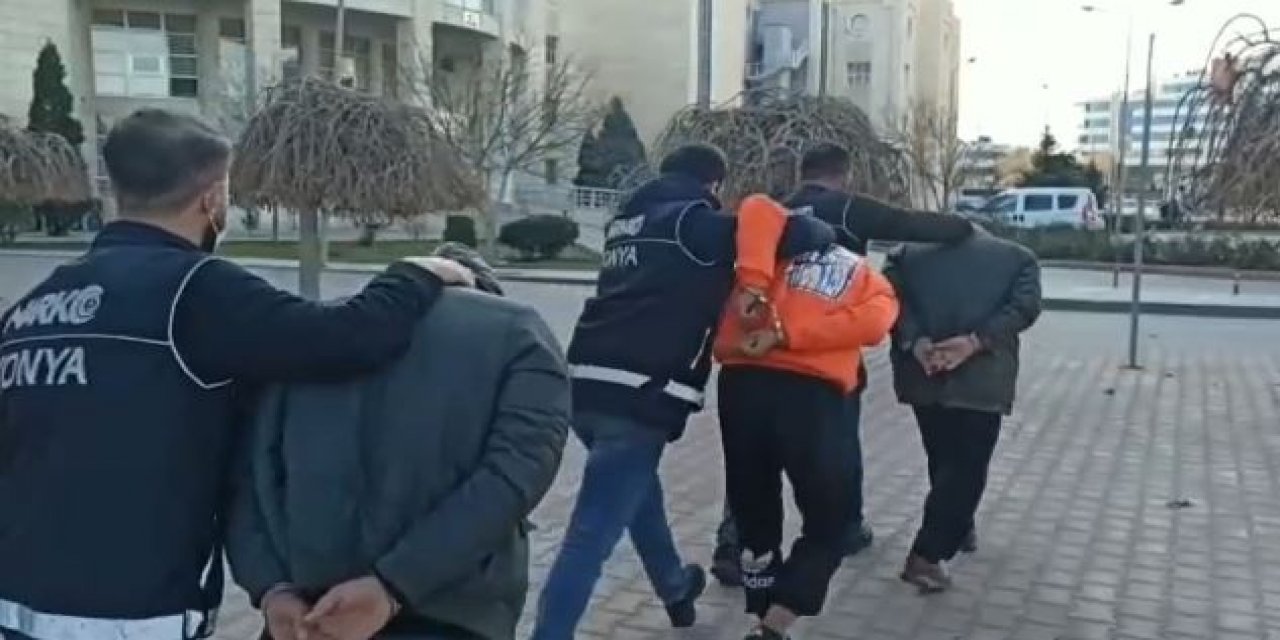 Konya’da uyuşturucu operasyonu! 4 kişi tutuklandı