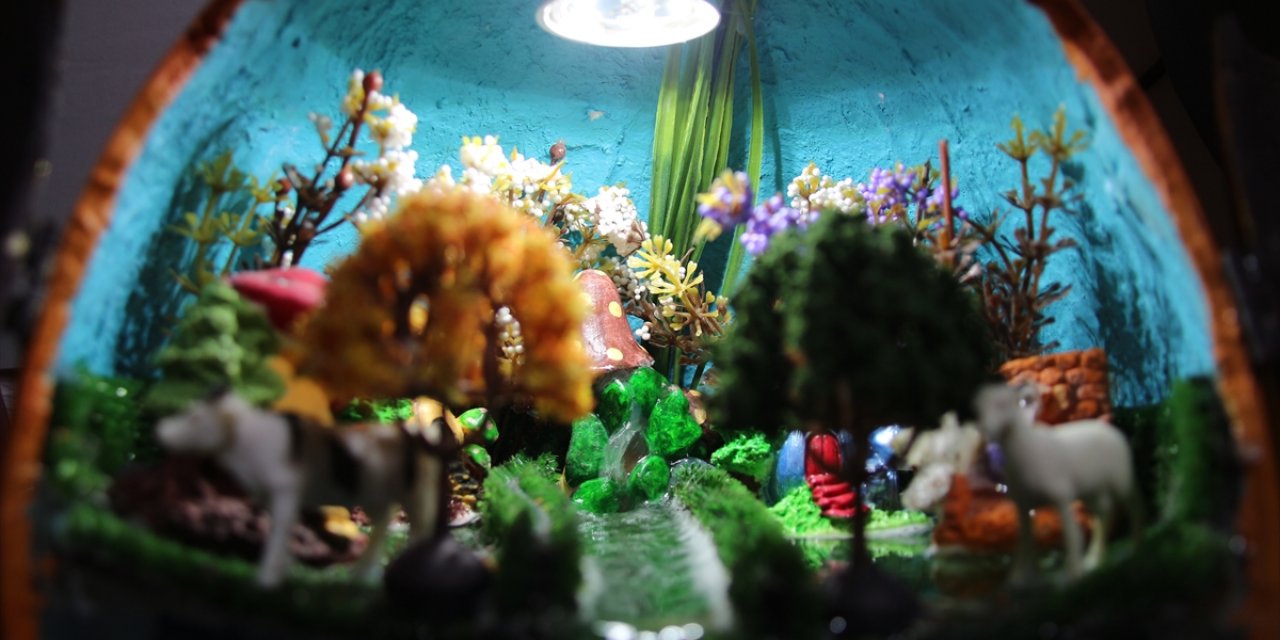 Konyalı marangozun su kabağından yaptığı aksesuarlar hayran bırakıyor