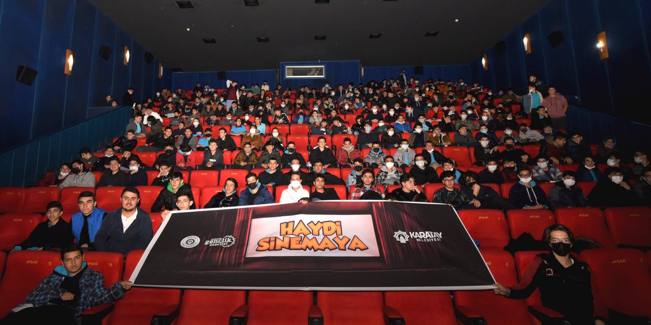Karatay'da 16 bin 600 lise öğrencisi sinema keyfi yaşayacak