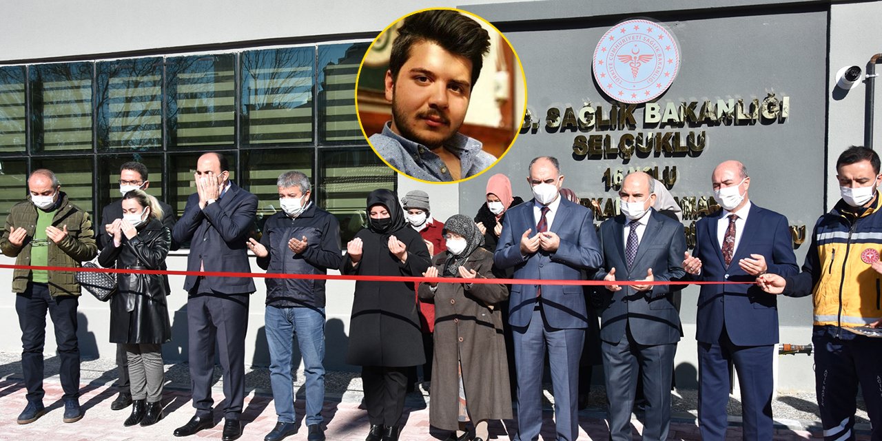 Konya’da anlamlı açılış! Şehit oğullarının anısına 112 istasyonu yaptırdılar