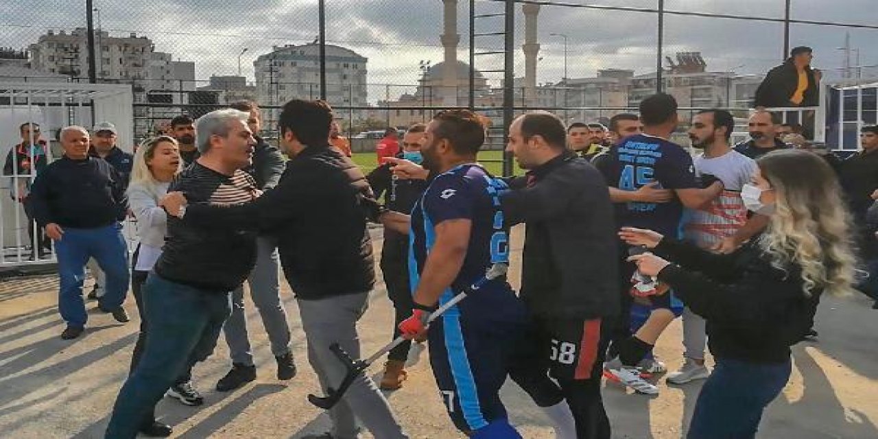Engelliler Konya takımının maçında kavga çıktı, maç tatil oldu