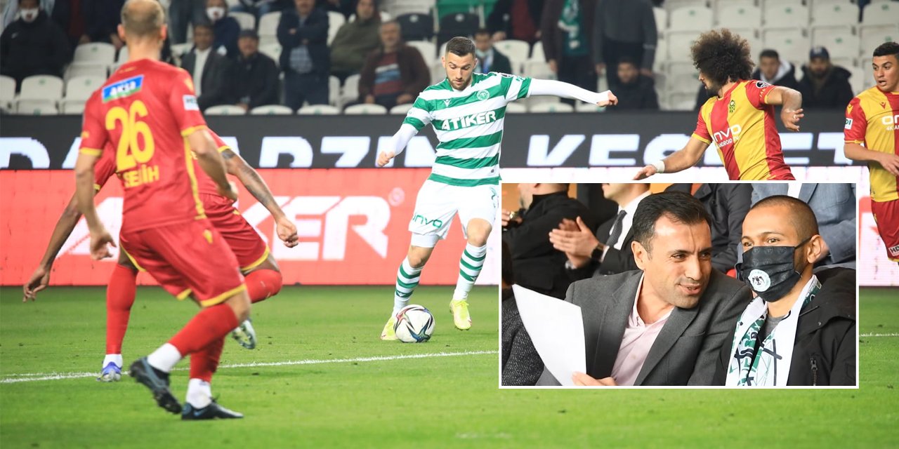 Protokol tribününde Konyaspor-Malatyaspor maçına damga vuran anlar