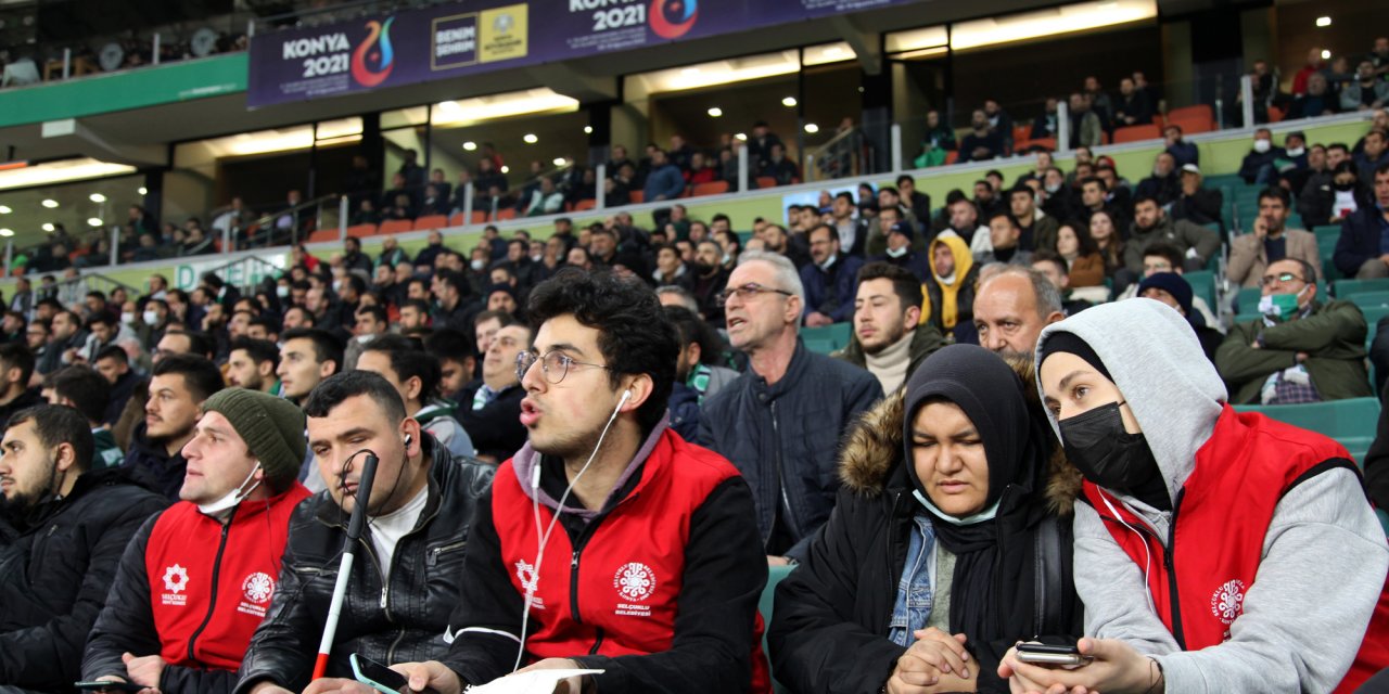 Konyaspor-Yeni Malatyaspor maçında gönülleri fethettiler
