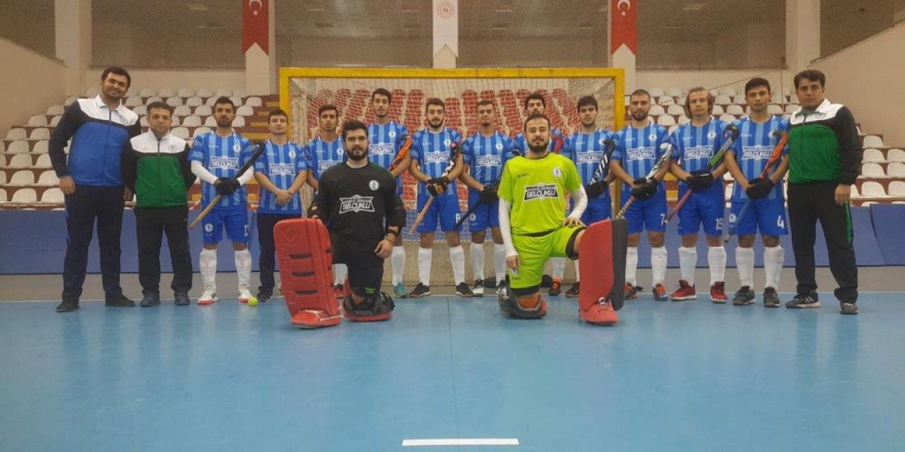 Hokey Süper Ligi’nde Selçuklu Belediyespor fırtınası esti