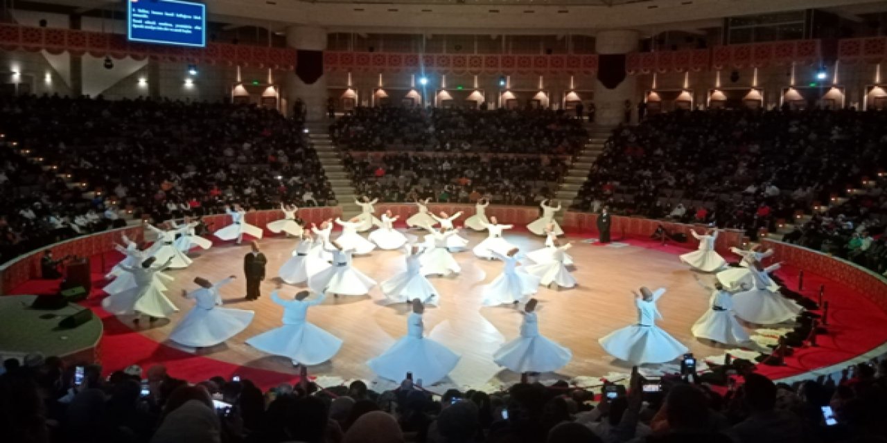 Konya’daki turizm rehberliği öğrencileri Şebi Arus törenlerini izledi