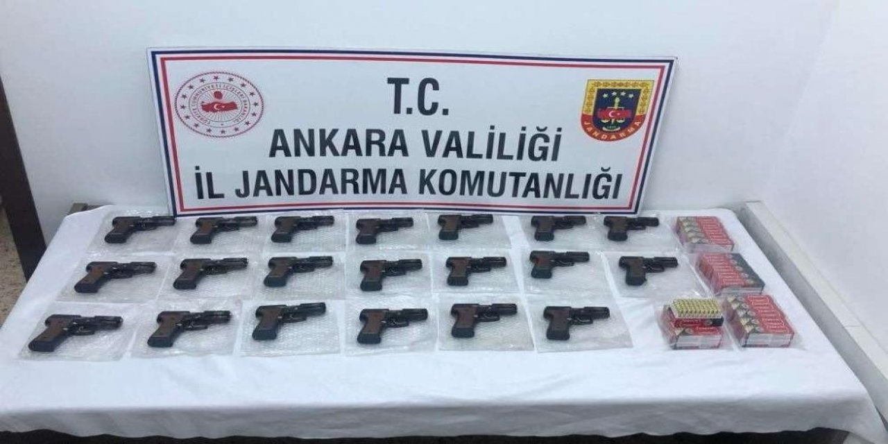 Konya’dan götürdüğü silahları Ankara’da satacaktı, jandarma el koydu