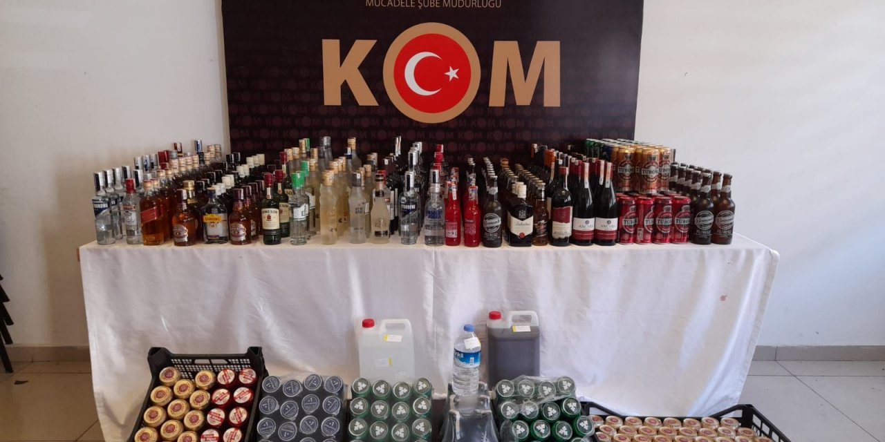 Konya’da da yılbaşı öncesi kaçak içki operasyonu düzenlendi: 9 gözaltı var