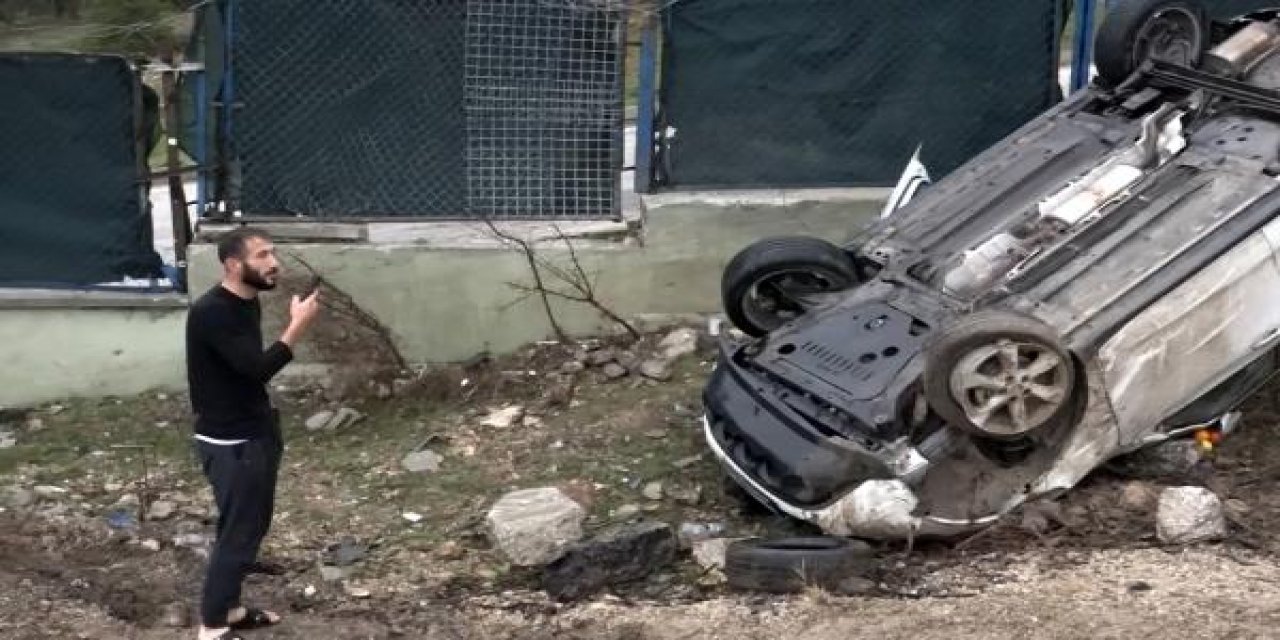 Konya yolunda kaza yapan polis, annesini görüntülü arayıp teselli etti