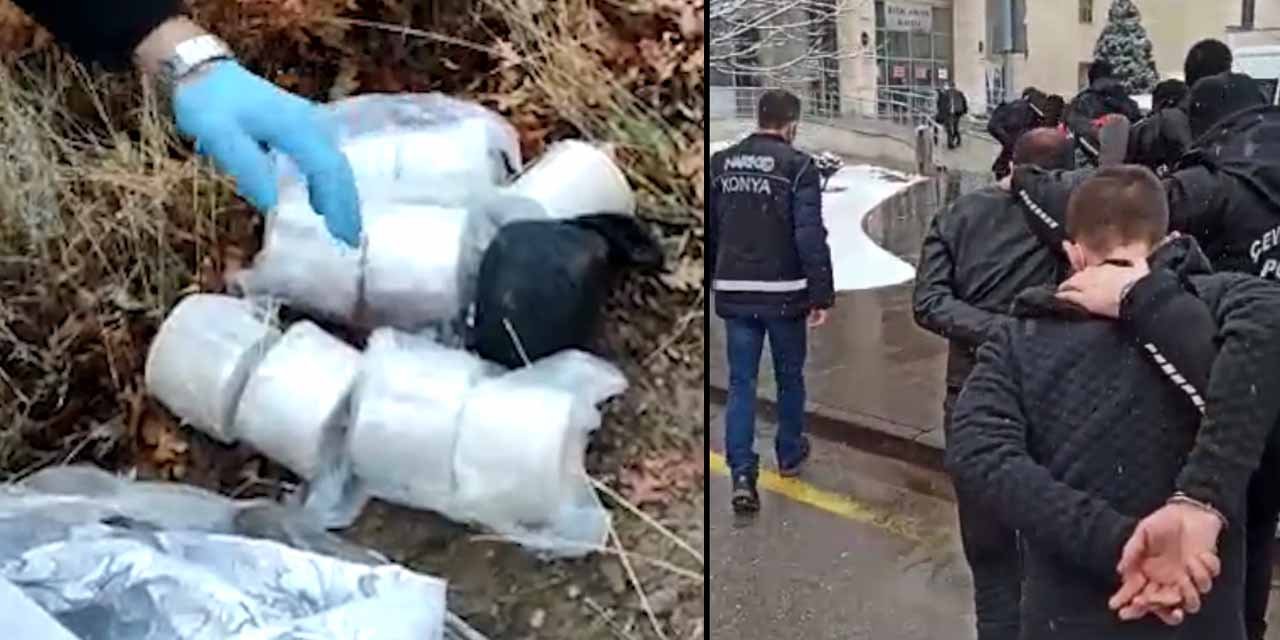 Konya'da zehir tacirlerine 2 ayrı operasyon! 5 kilo eroin ele geçirildi