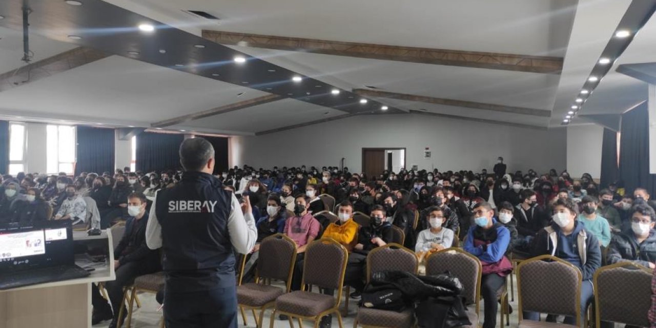 Konya polisinden öğrencilere siber farkındalık semineri