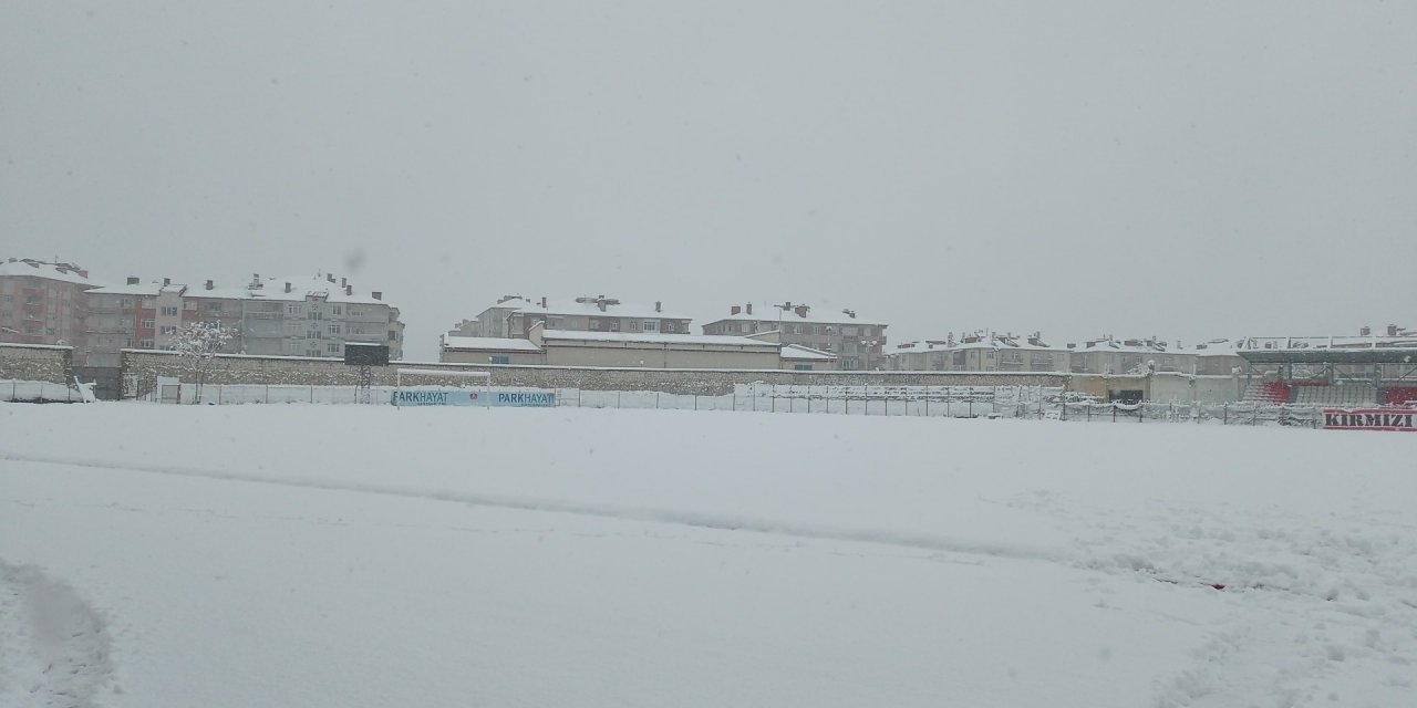 Konya Amatör futbola kar engeli