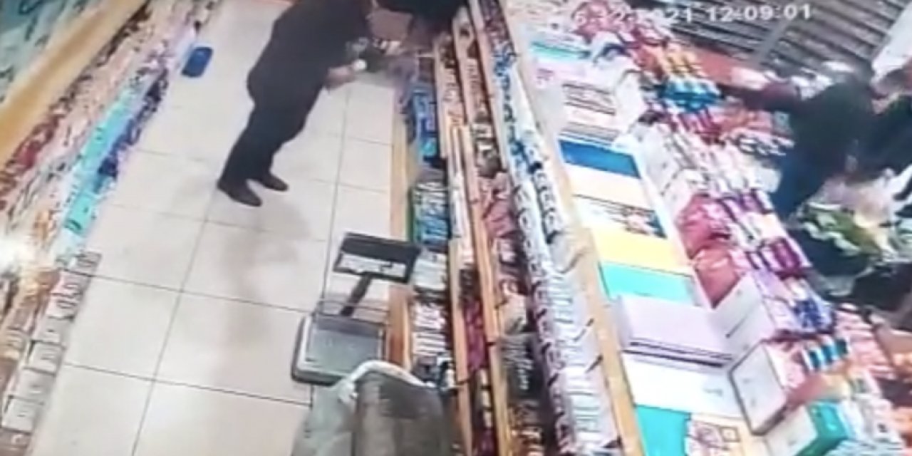 Konya’da marketten hırsızlık anı kamerada! Şampuanları bir bir böyle çaldı