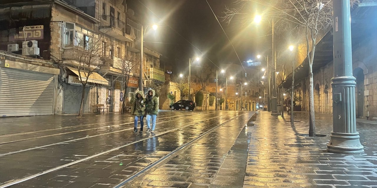 Yılbaşını kutlamadılar! Kudüs'ün Yahudi bölgesinde sokaklar boş kaldı