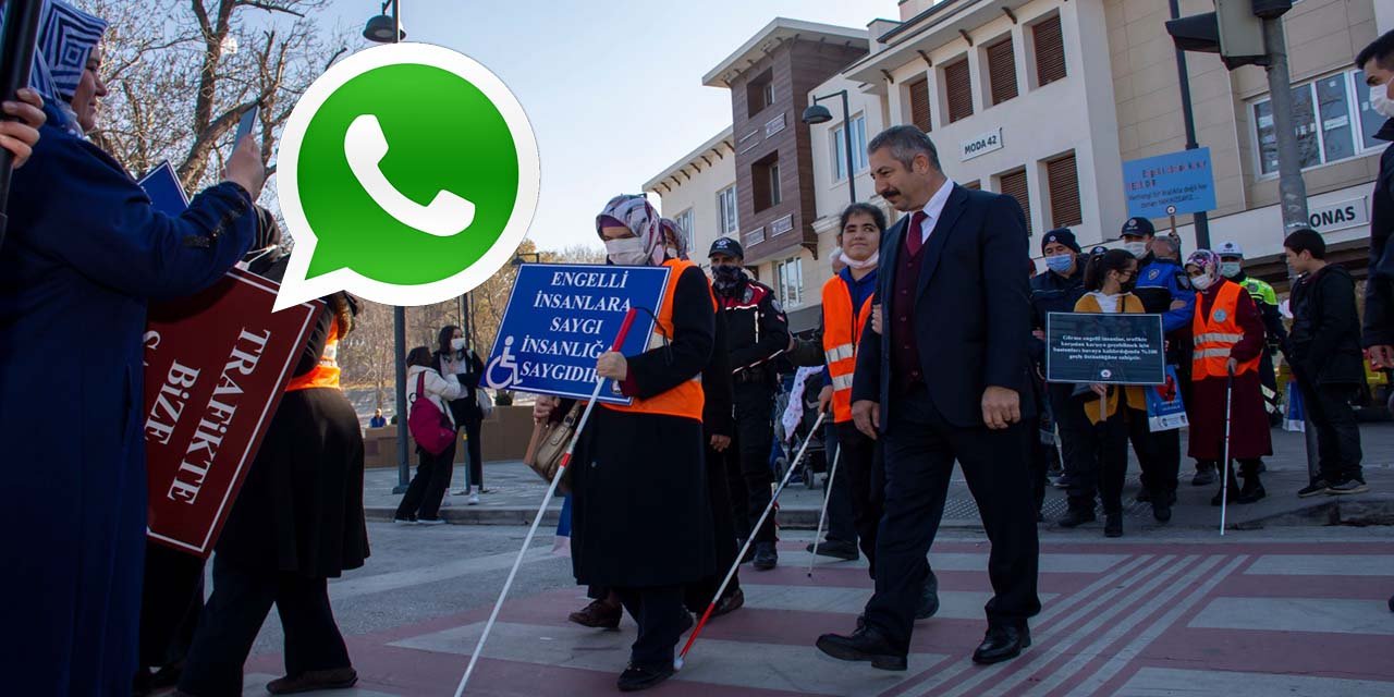 Konya polisi engelliler için WhatsApp İhbar Hattı kurdu