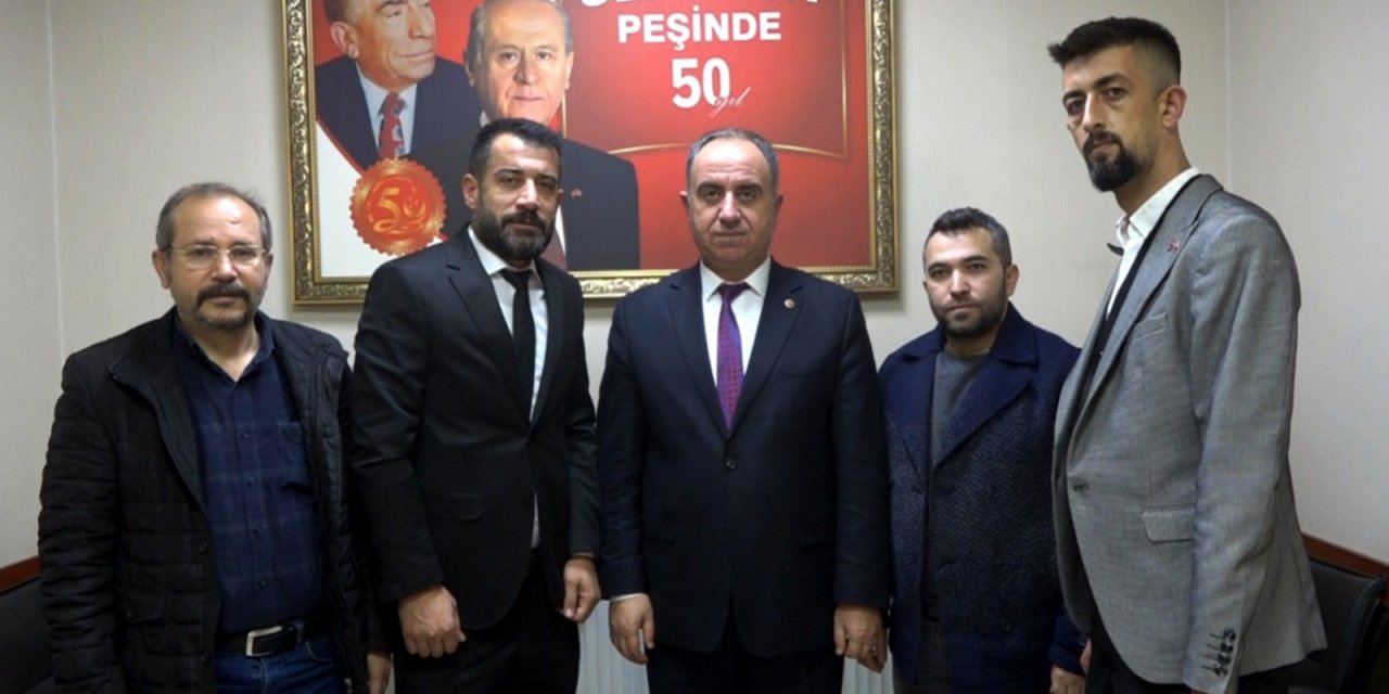 Başkan Adayı Ateş, MHP İl Başkanı Karaarslan ile görüştü