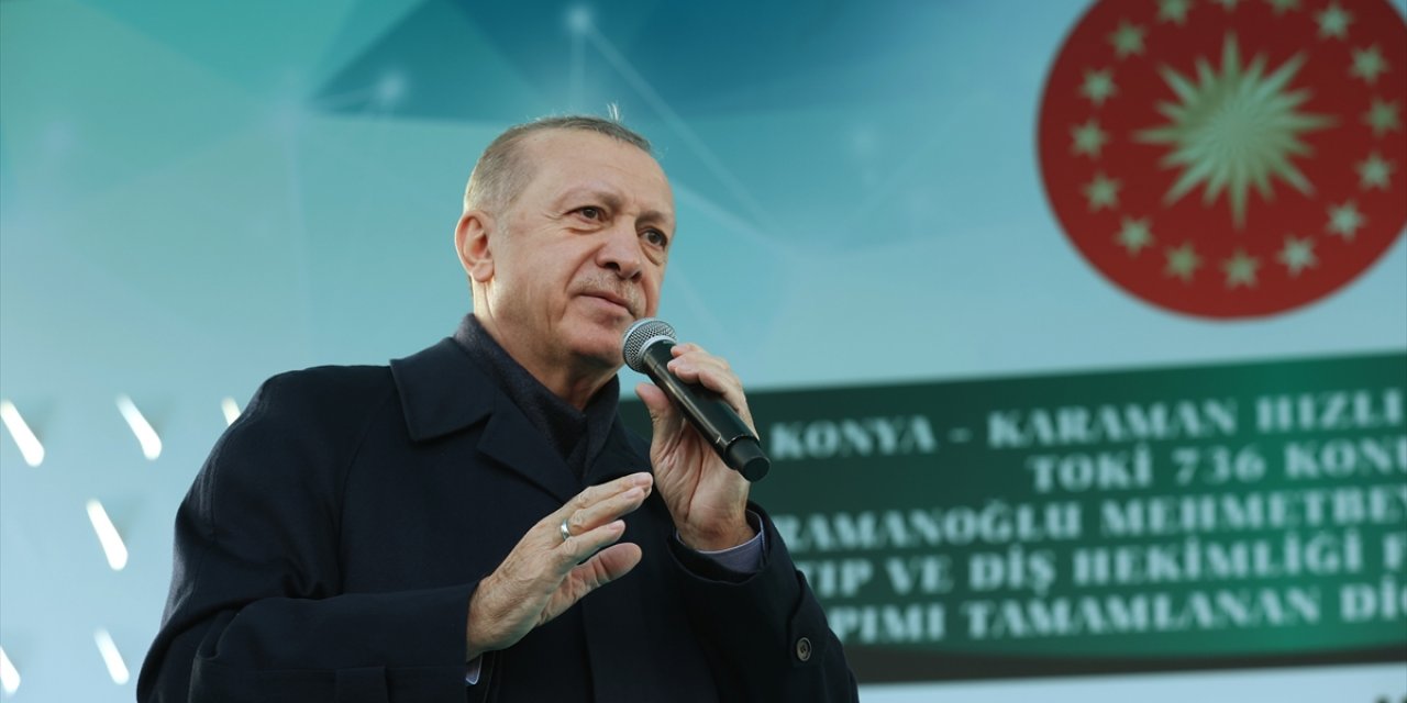Cumhurbaşkanı Erdoğan Konya - Karaman YHT hattını törenle açtı