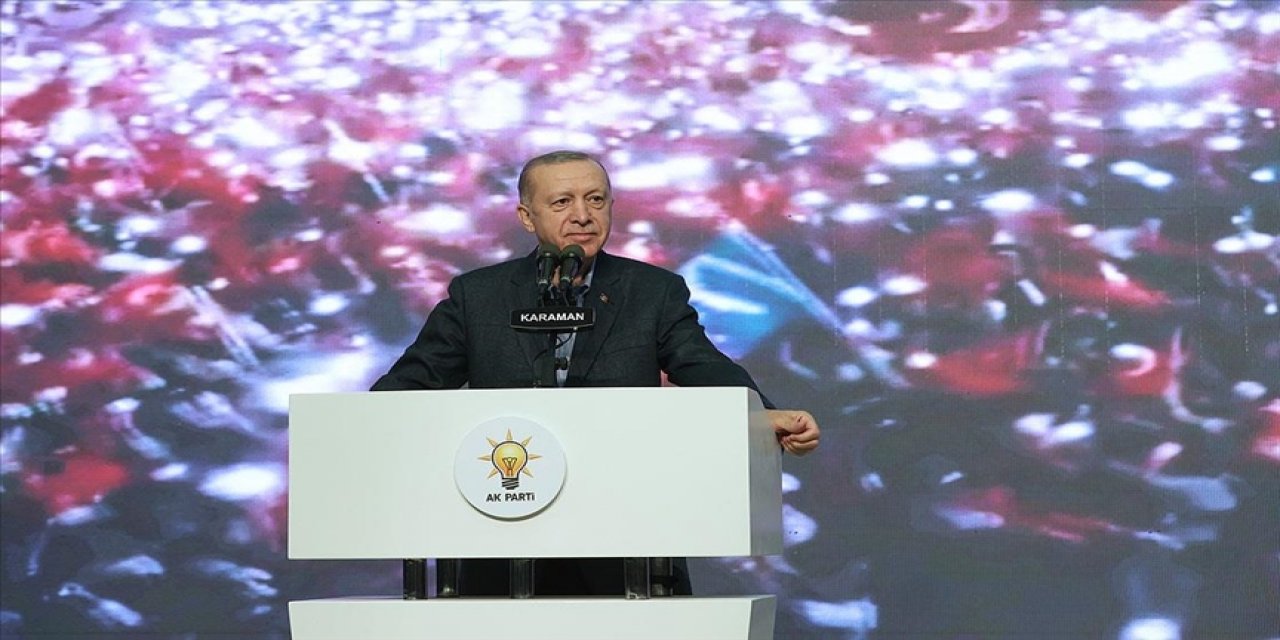 Cumhurbaşkanı Erdoğan Karaman'da konuştu
