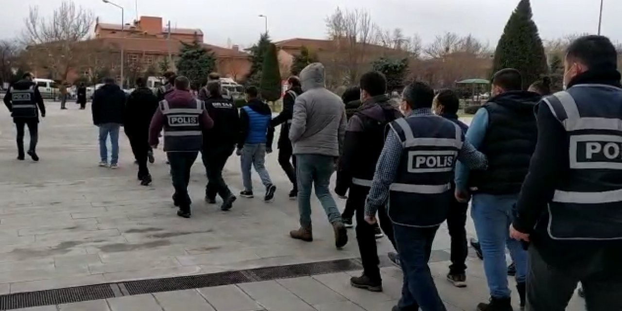 Konya’da 121 polis, 56 ekiple operasyon! Çok sayıda gözaltı var