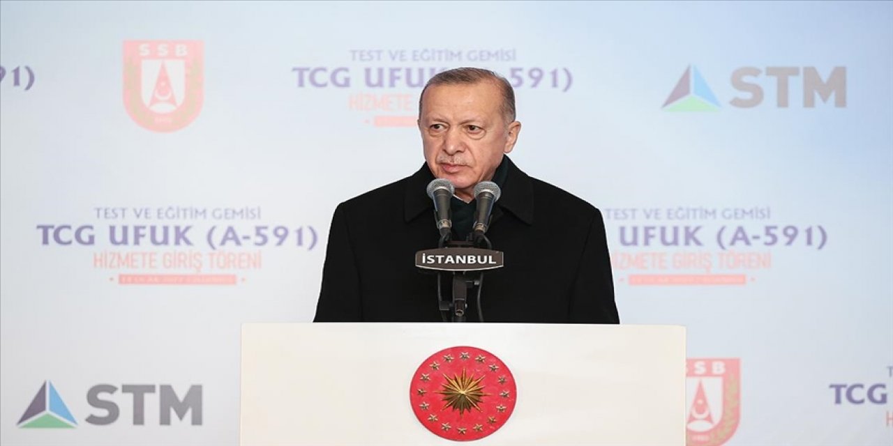 Cumhurbaşkanı Erdoğan: Hava savunma muhribimiz TF-2000'in ihalesine yakında çıkıyoruz