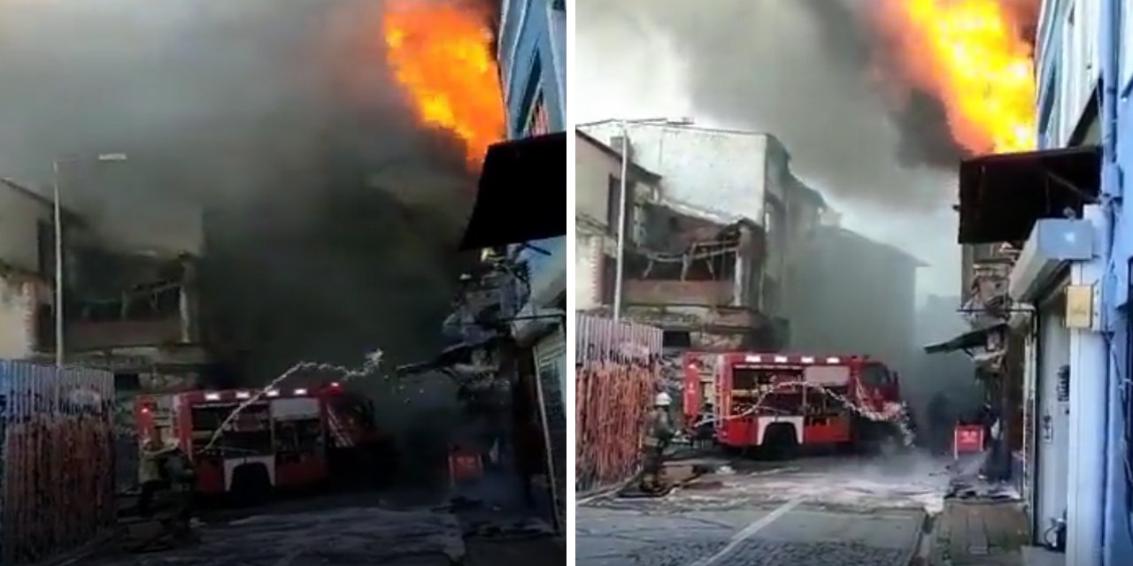 İBB itfaiyesi yangına müdahale edemedi, ünlü dizinin çekildiği bina kül oldu