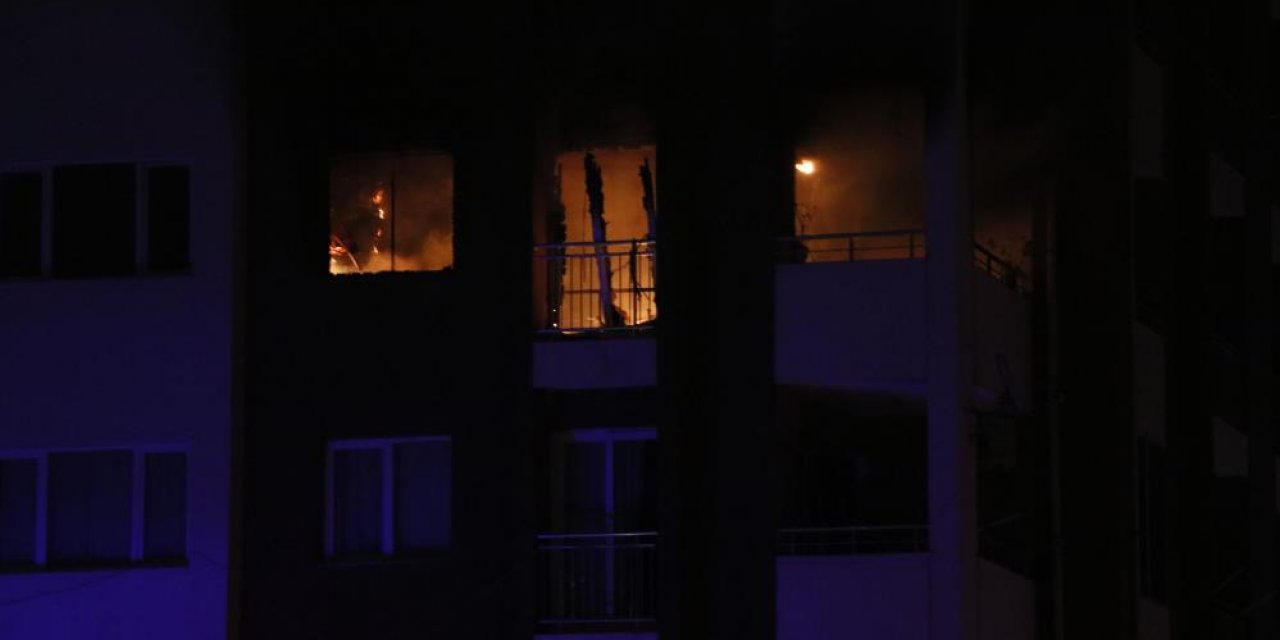 15 katlı apartmanda korkutan yangın