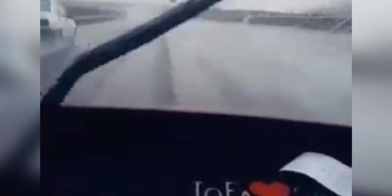 Yer Konya! Kamera kayıttayken kaza yaptı I VİDEO