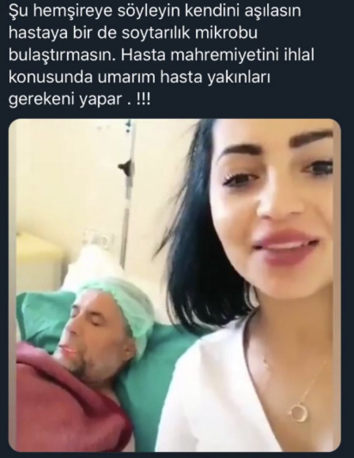 Hasta başında video çeken kişi, hastanın kızı çıktı!