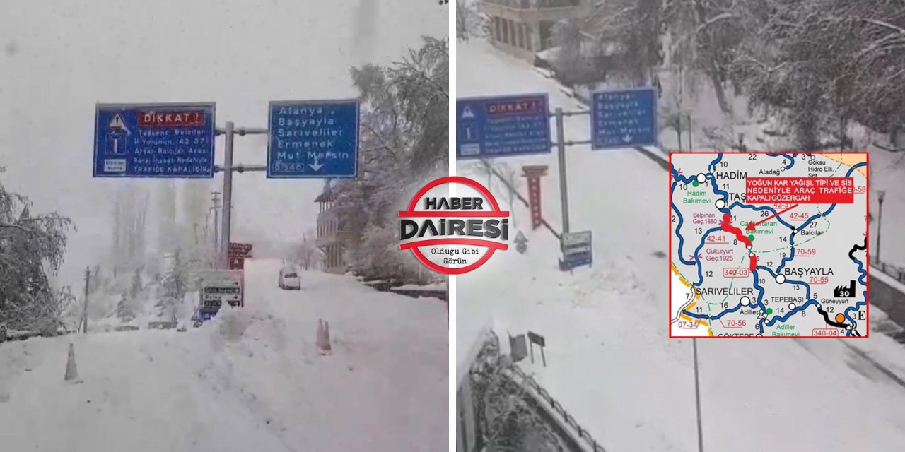 Konya’da bir yol daha trafiğe kapatıldı