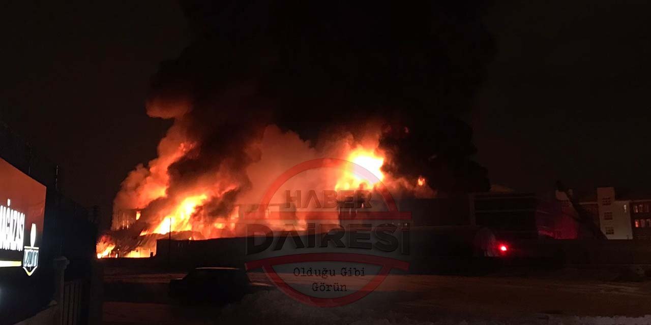 Son Dakika: Konya'da büyük fabrika yangını