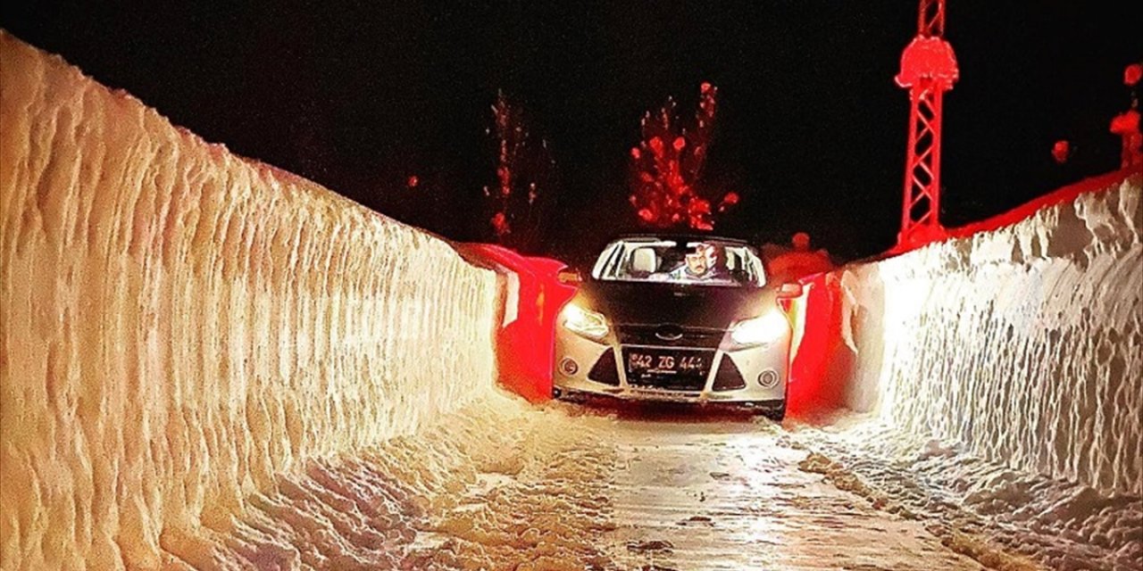 Konya’da 3 metre kar yağan yaylada kurtarma operasyonu