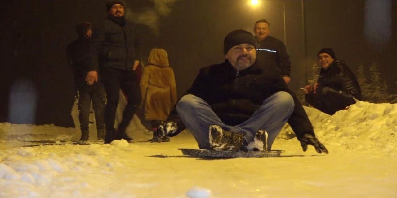 Meram Gödene’de kayak keyfi: Uludağ gibi…