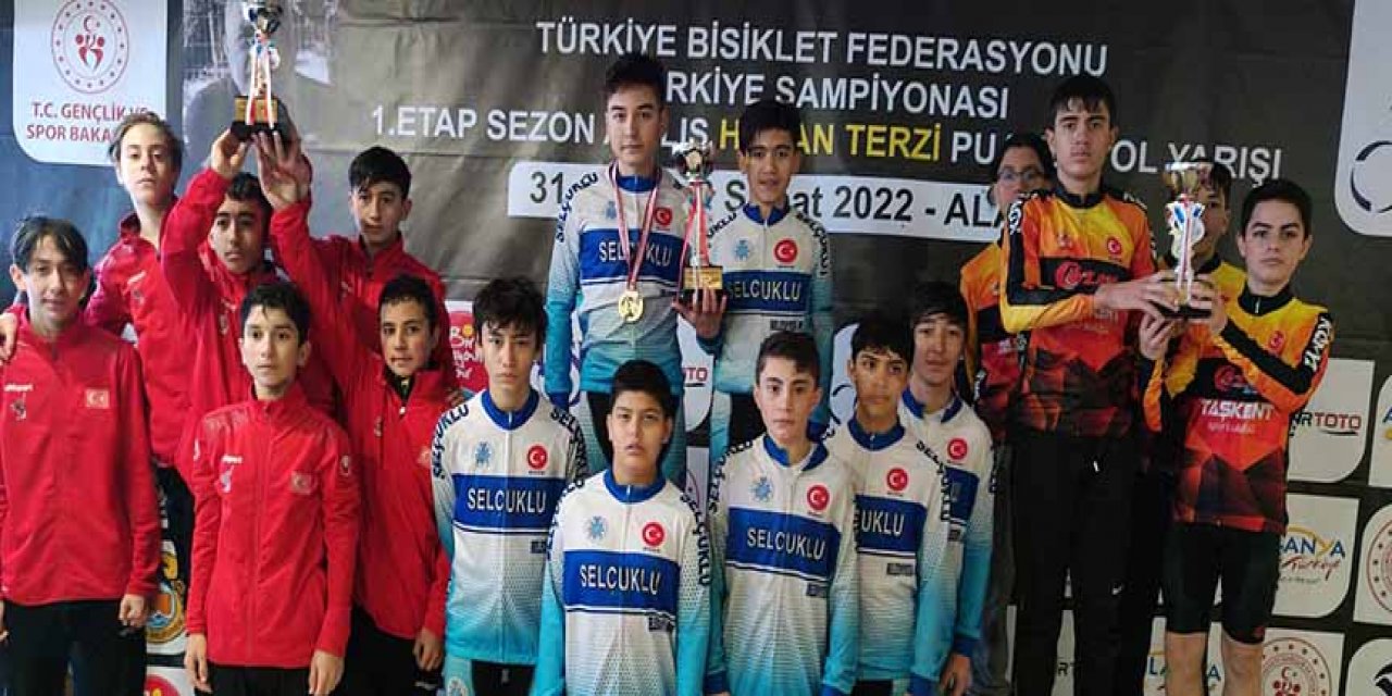 Selçuklu Belediyespor Bisiklet Takımı Türkiye şampiyonu