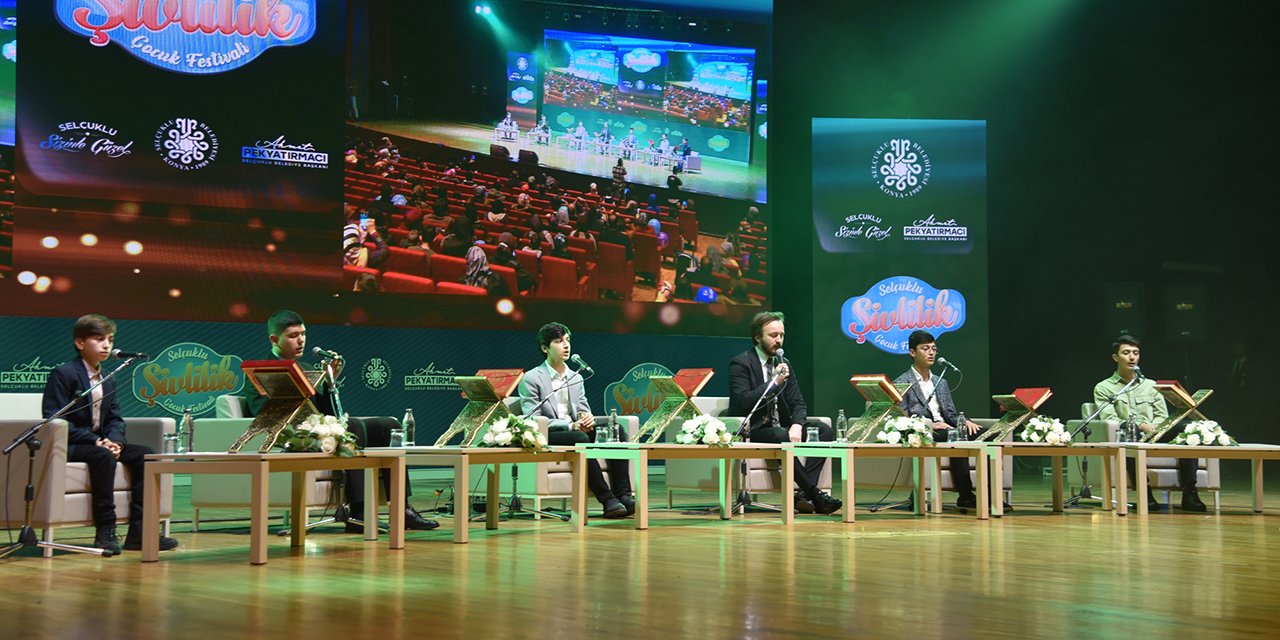 Selçuklu Şivlilik Festivalinde çocuk hafızlardan Kur'an-ı Kerim ziyafeti