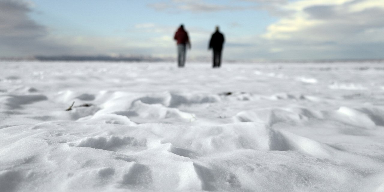 Kar yağışı Konya'da kuruyan kaynaklara 'can suyu' oldu